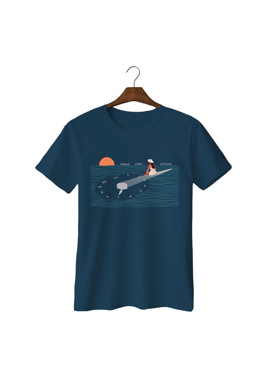 Rewind, Relax, Refresh: Classic escape routine T-shirt