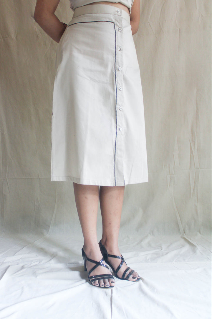 A-Line Skirt with Elastic Back