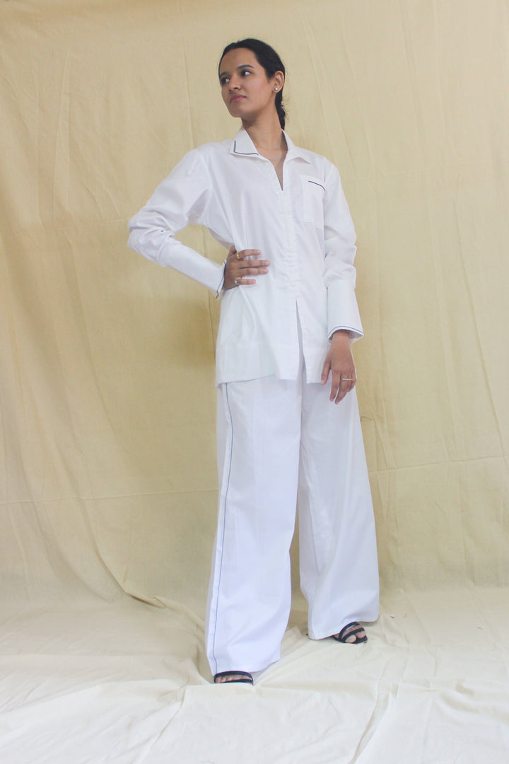 Classic White Wide Pants