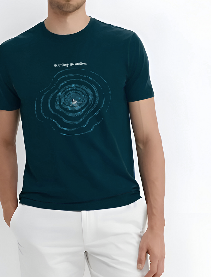 Sea-ting in Motion: Ocean vibe T-shirt