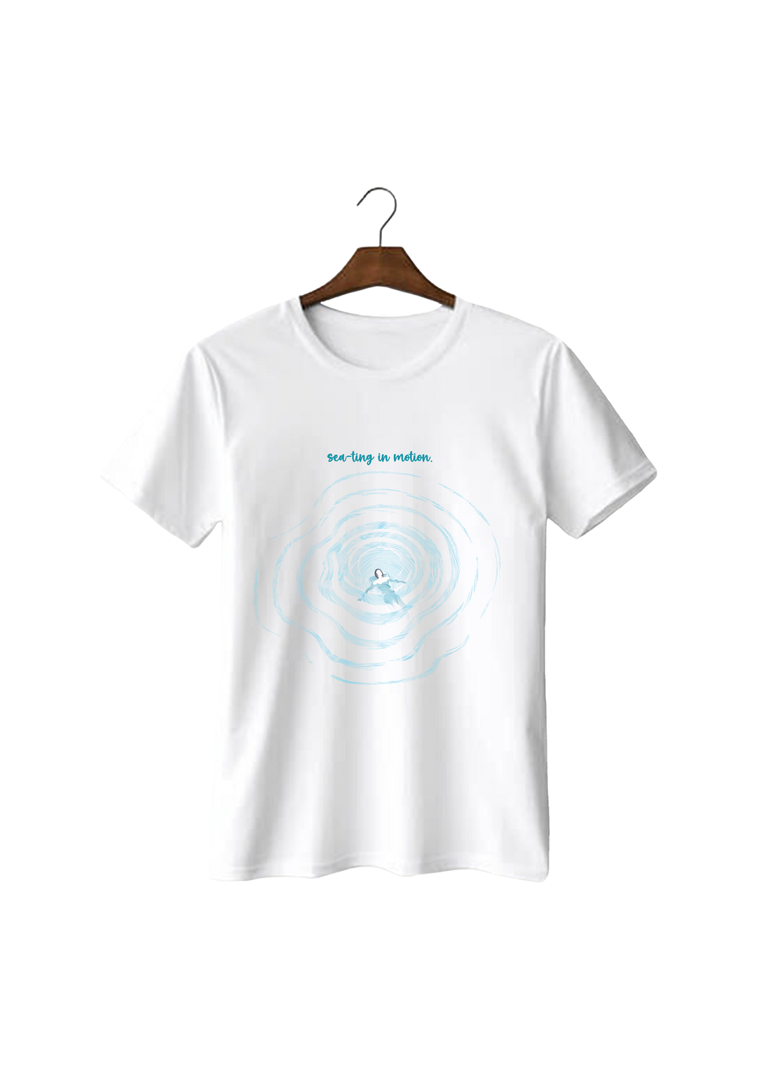 Sea-ting in Motion: Ocean vibe T-shirt